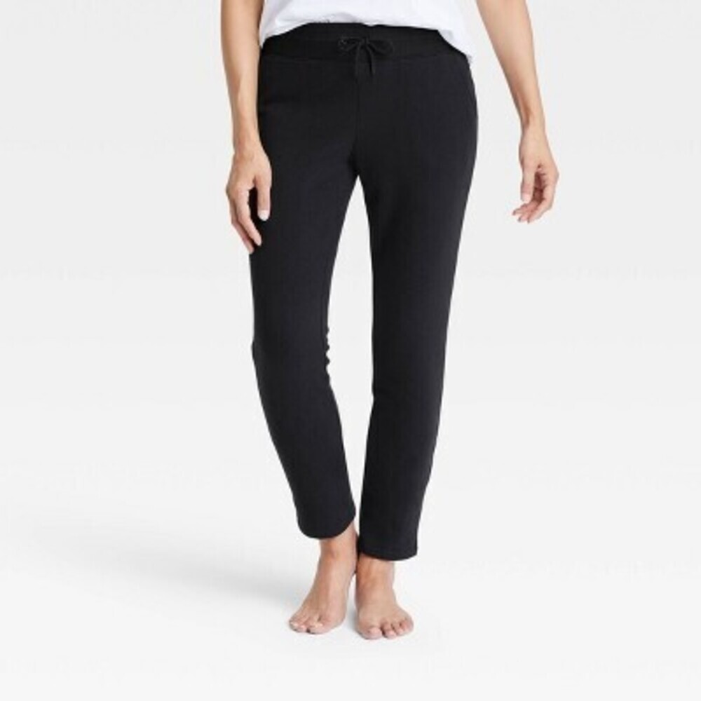 All in Motion Women's Black Taper Fleece Jogger Pants 28" S NWT